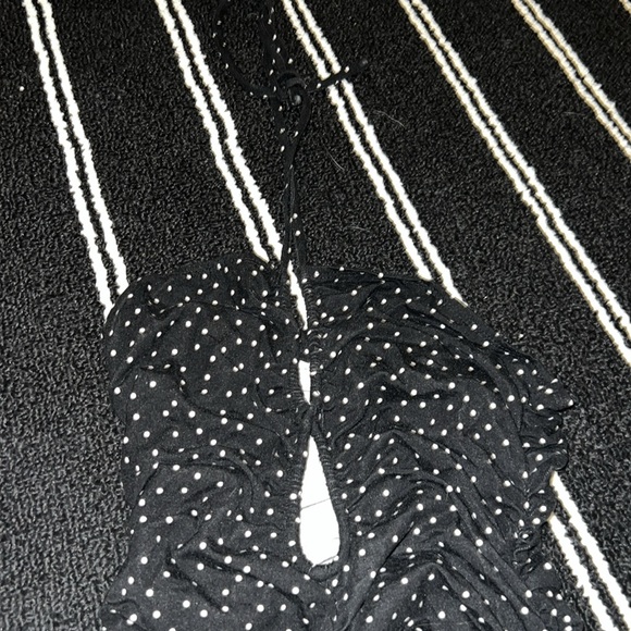 Reformation Dixon Black and White Polka Dot Mini Dress - Picture 5 of 6